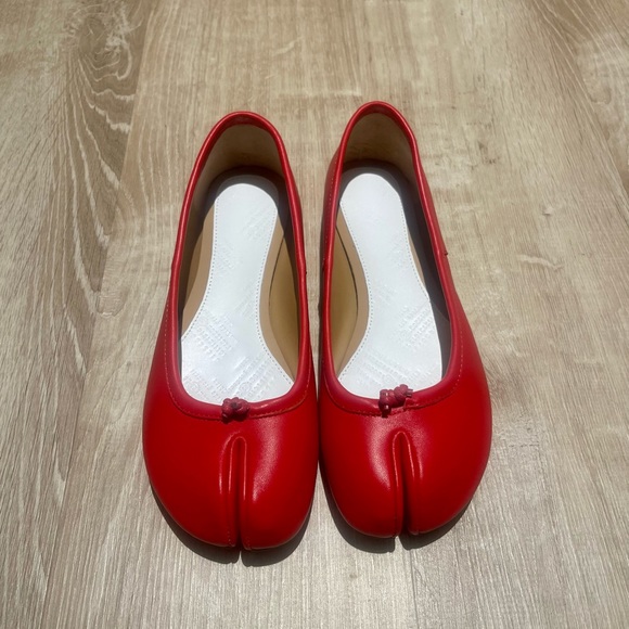 Dreamy rose patent leather ballet flats Louis Vuitton Red size 38